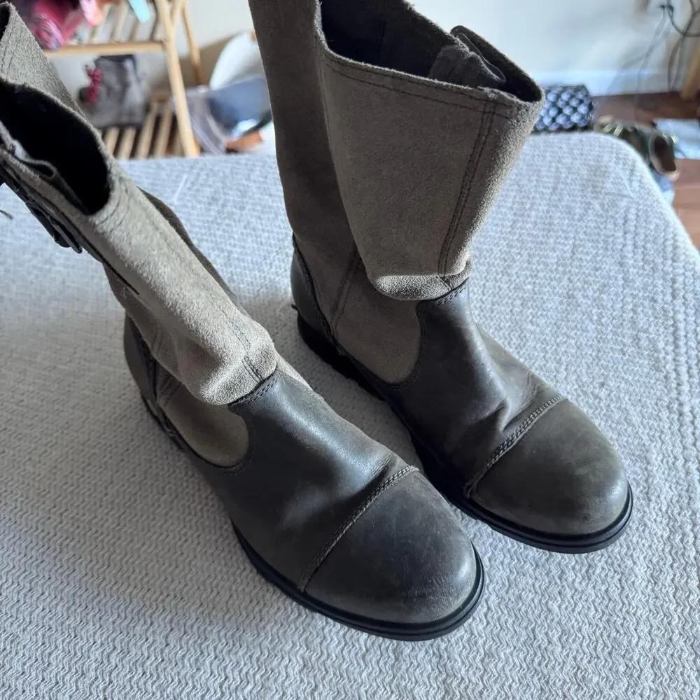 Sorel Tan Brown Major Pull On Mid Calf Boot - Size 7